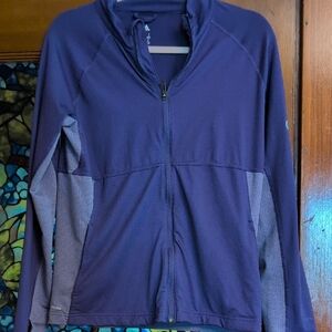 adidas Deep Purple Full-Zip Sweatshirt